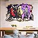 Pegatinas de pared tridimensionales 3D Naruto Naruto Sasuke papel autoadhesivo dormitorio de estudiantes decoración de la sala de estar papel de pared-60 * 90 CM-segundo