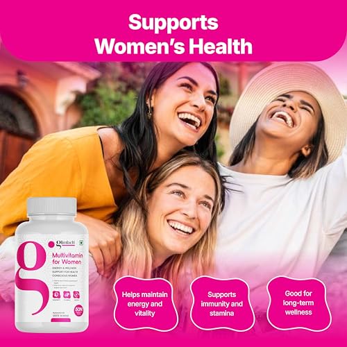 Image of GLIMLACH Multivitamins Tablet For Women With Zinc, Vitamin C, Vitamin D3 & L Glutathione With Vitamin C & E For Immune Support, Antioxidant Support, Healthy Radiant Skin For Men & Women