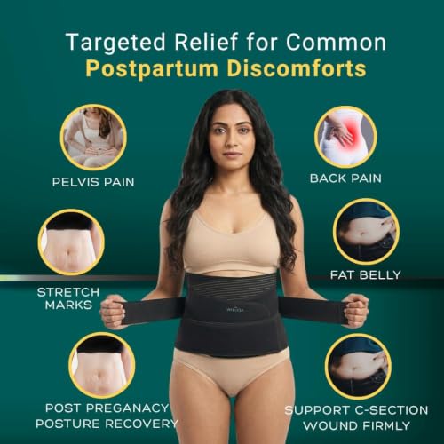 Image of WELLESA 3-IN-1 Postpartum Belly Belt for Women