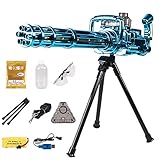 子供のための泡のおもちゃブラスター銃でブラケット、2000PCS軟水爆弾ハンドガン玩具マニュアルバーストウォーターガンでダート銃を撃つ銃リボルビングライトアップガトリング,黒 子供のための泡のおもちゃブラスター銃でブラケット、2000PCS軟水爆弾ハンドガン玩具マニュアルバーストウォーターガンでダート銃を撃つ銃リボルビングライトアップガトリング,黒