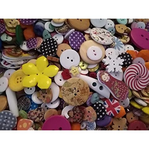 Pack of 50 Grams Assorted Mixed Buttons Cover