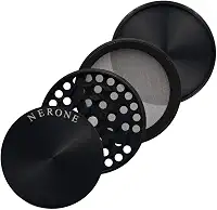 Dichavador/Moedor NERONE 4 partes metal preto