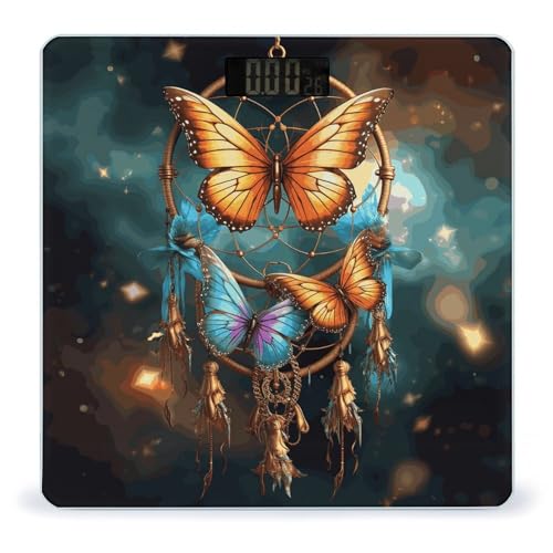 Báscula digital Dream Catcher Butterfly para baño miniatura 1