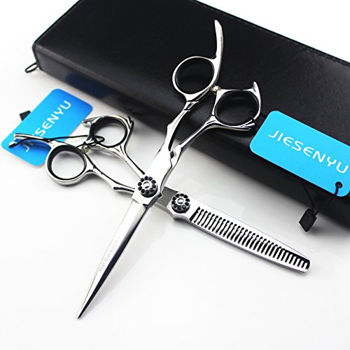Ciseaux de coiffure JIESENYU pour éviter les fourches avec sac