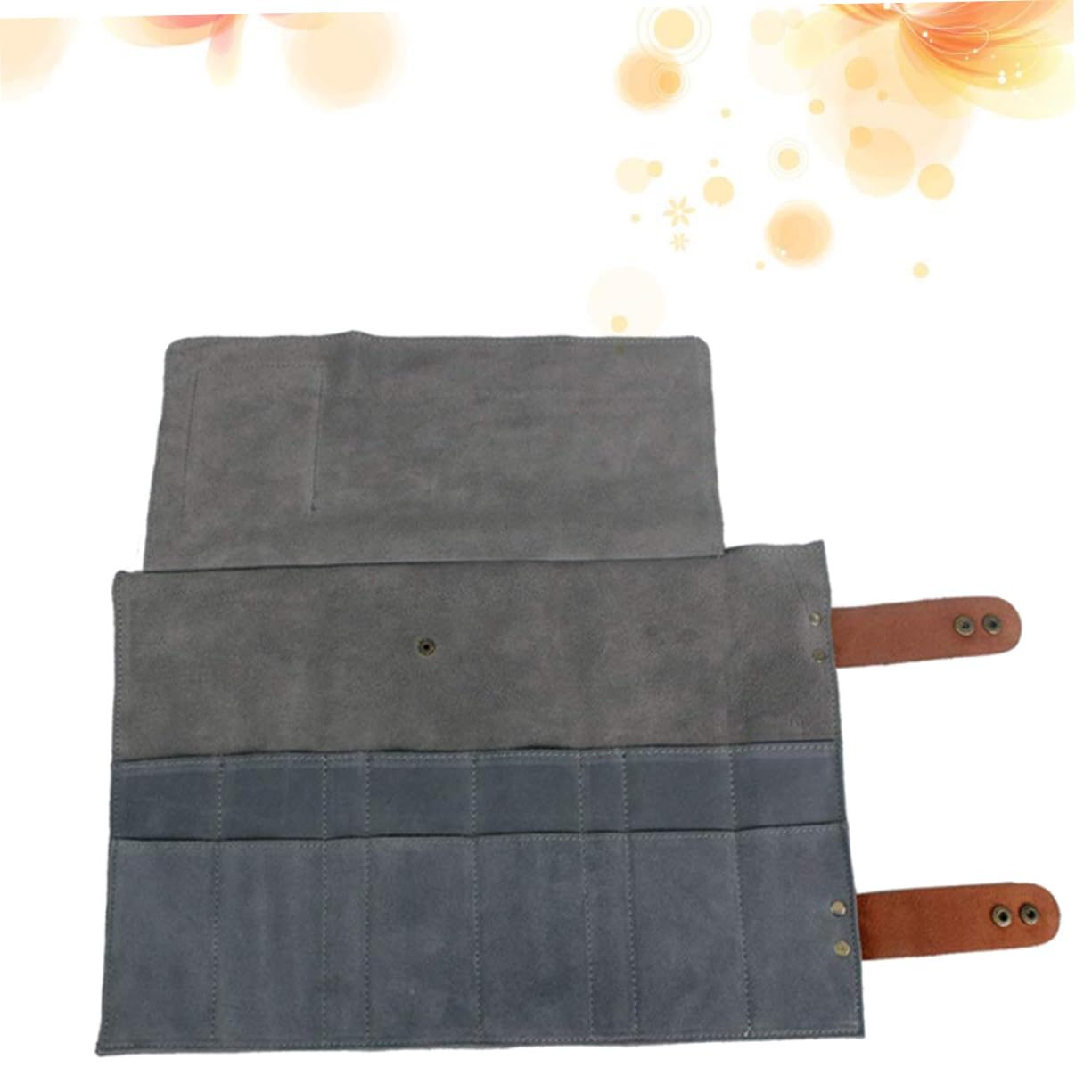 VICASKY Paquet D’outils de Coiffure pour Coiffeur, Cuir, 12 Compartiments, Design Enroulable, Rangement des Ciseaux et Peignes, Usage Salon de Beauté