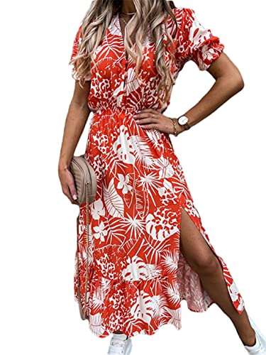 Robe midi fluide à taille élastique XXL pour un confort estival parfait