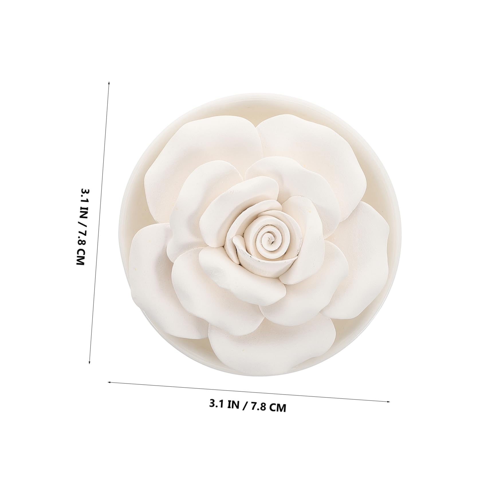 Diffusore Elegante Oli Gesso Essenziali in Forma e Bianco Fiore Profumo Naturale e Relax per Casa Camera da Letto