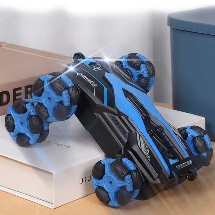 Image of Creation RC Laser 6 Wheel Remote Control Laser Stunt Car Telescopic RC Truck Double Sided with 360 Rotating Twisting Car Toy for Kids, Multicolor