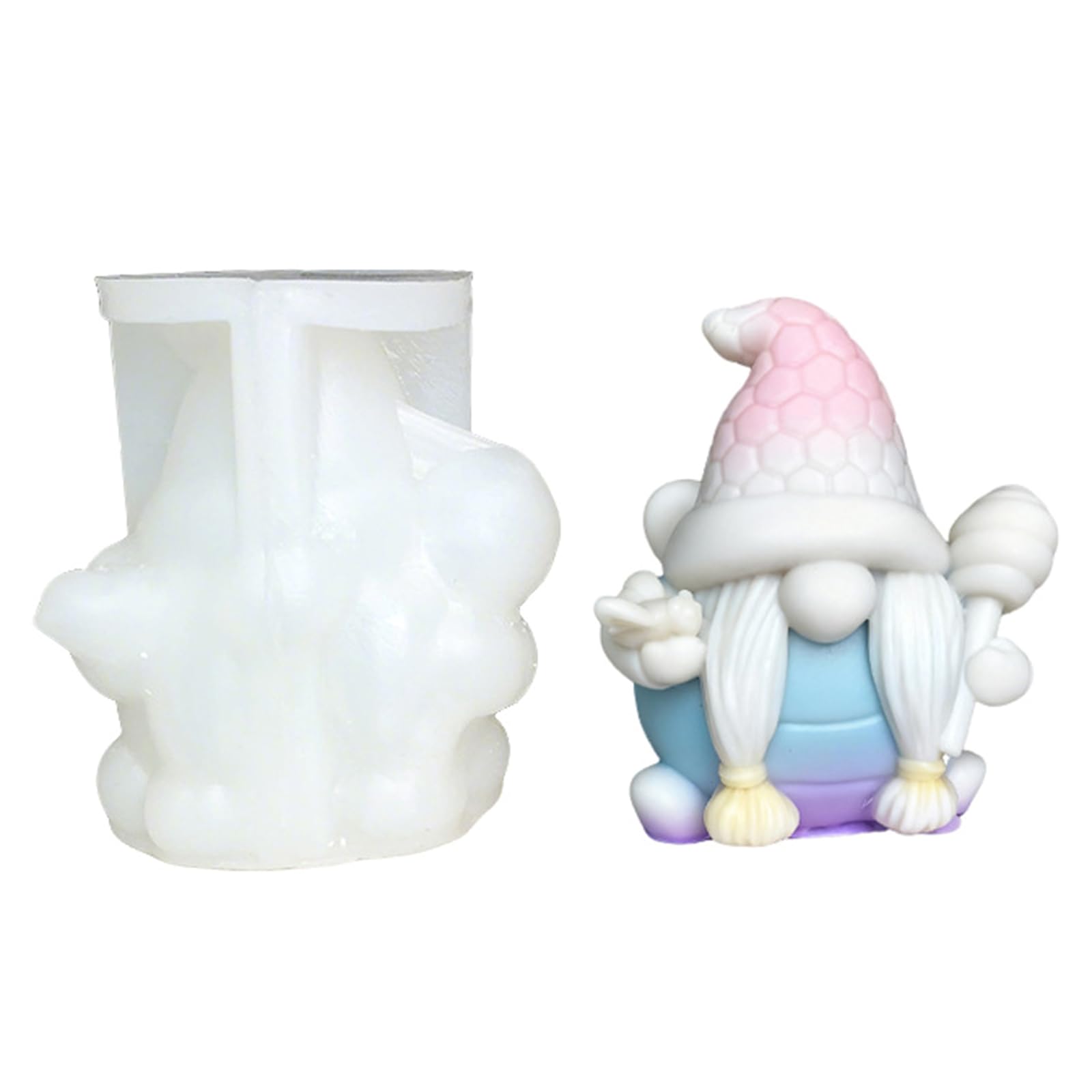Kalttoy Santa Dwarf Silicone Mold Multipurpose Silicone for Making Soap Holiday Decoration Epoxy Resin Holiday Mold