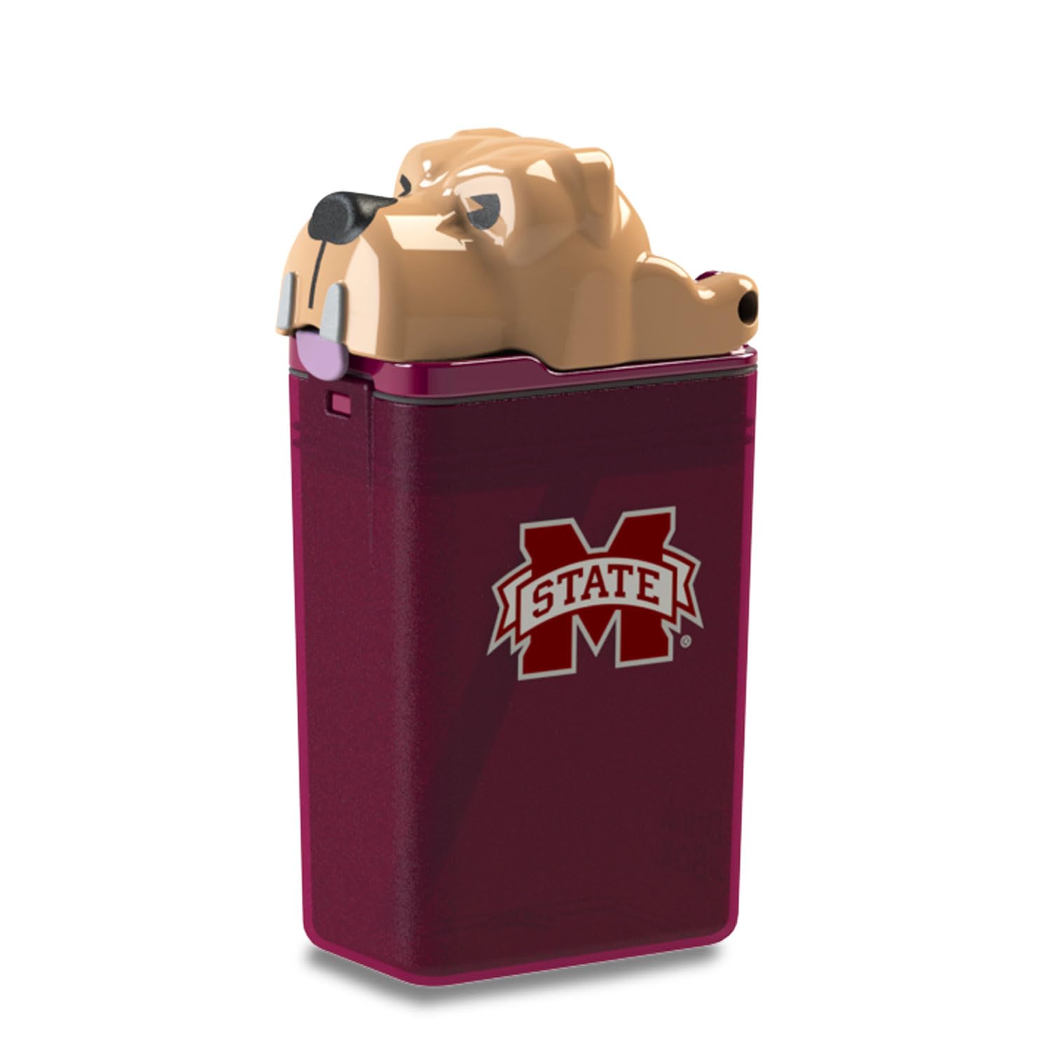 FUNTOPS Reusable Water Bottle | Officially Licensed NCAA Sports Bottle |BPA Free | Dishwasher Safe | Mississippi State University | Bully Mascot Officially Licensed NCAA - 8oz