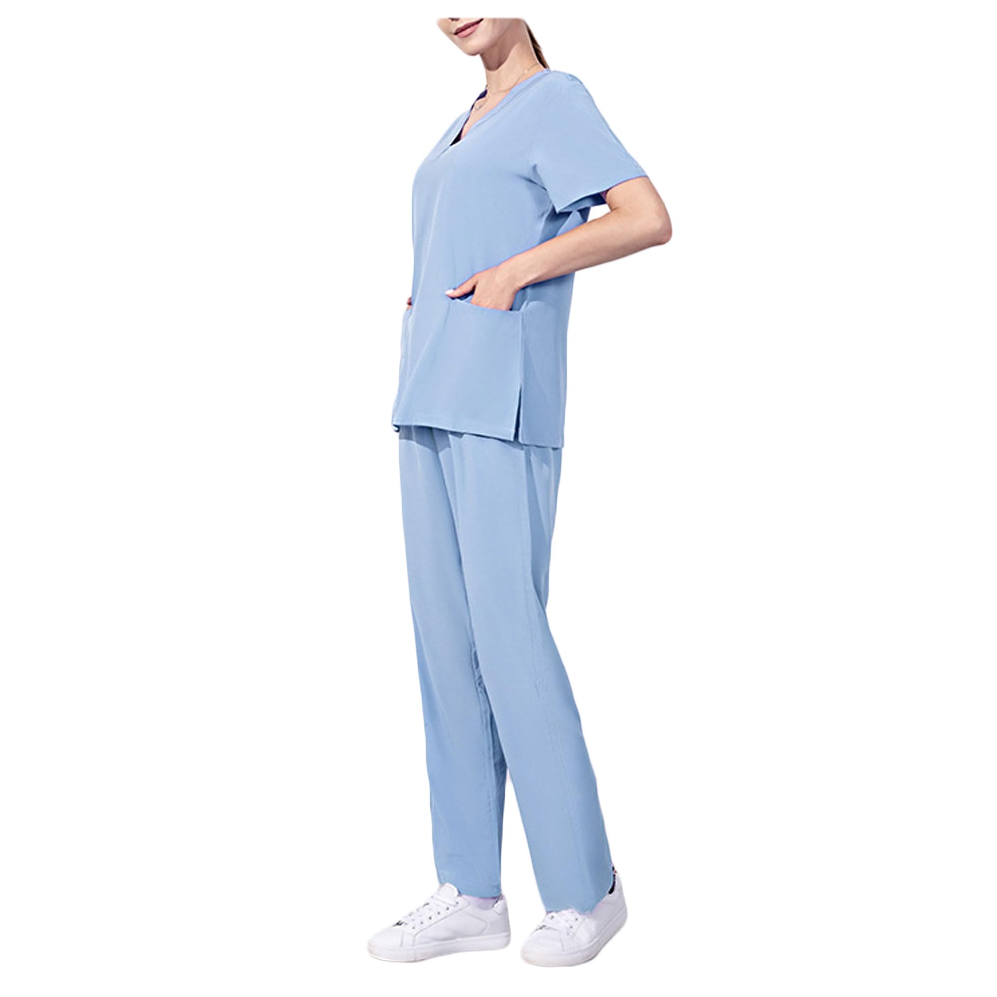 Scrubs Set Kombinezon pielęgniarski Cienki Wiosna i Lato Rozciągliwy Szybkoschnący Kombinezon