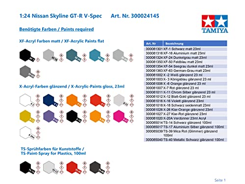 Image of Tamiya 1:24 Nissan Skyline GT R V Spec