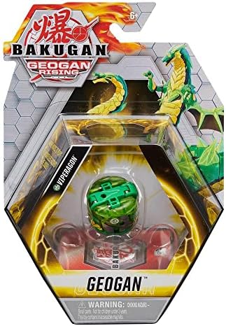 Bakugan Geogan, Viperagon, Geogan Rising Collectible Action Figure and Trading Cards, Kids Toys for Boys