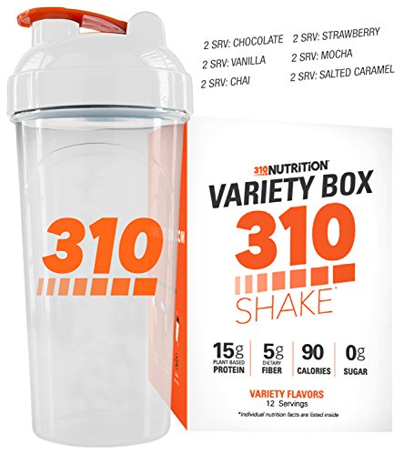 310 Shake Variety Box Includes 310 Shaker - 12 Individual Servings - Find Your Favorite Flavor, Choose From Chocolate, Vanilla, Vanilla Chai, Strawberry, Mocha, and Salted Caramel 310 Shake Variety Box Includes 310 Shaker - 12 Individual Servings - Find Your Favorite Flavor, Choose From Chocolate, Vanilla, Vanilla Chai, Strawberry, Mocha, and Salted Caramel