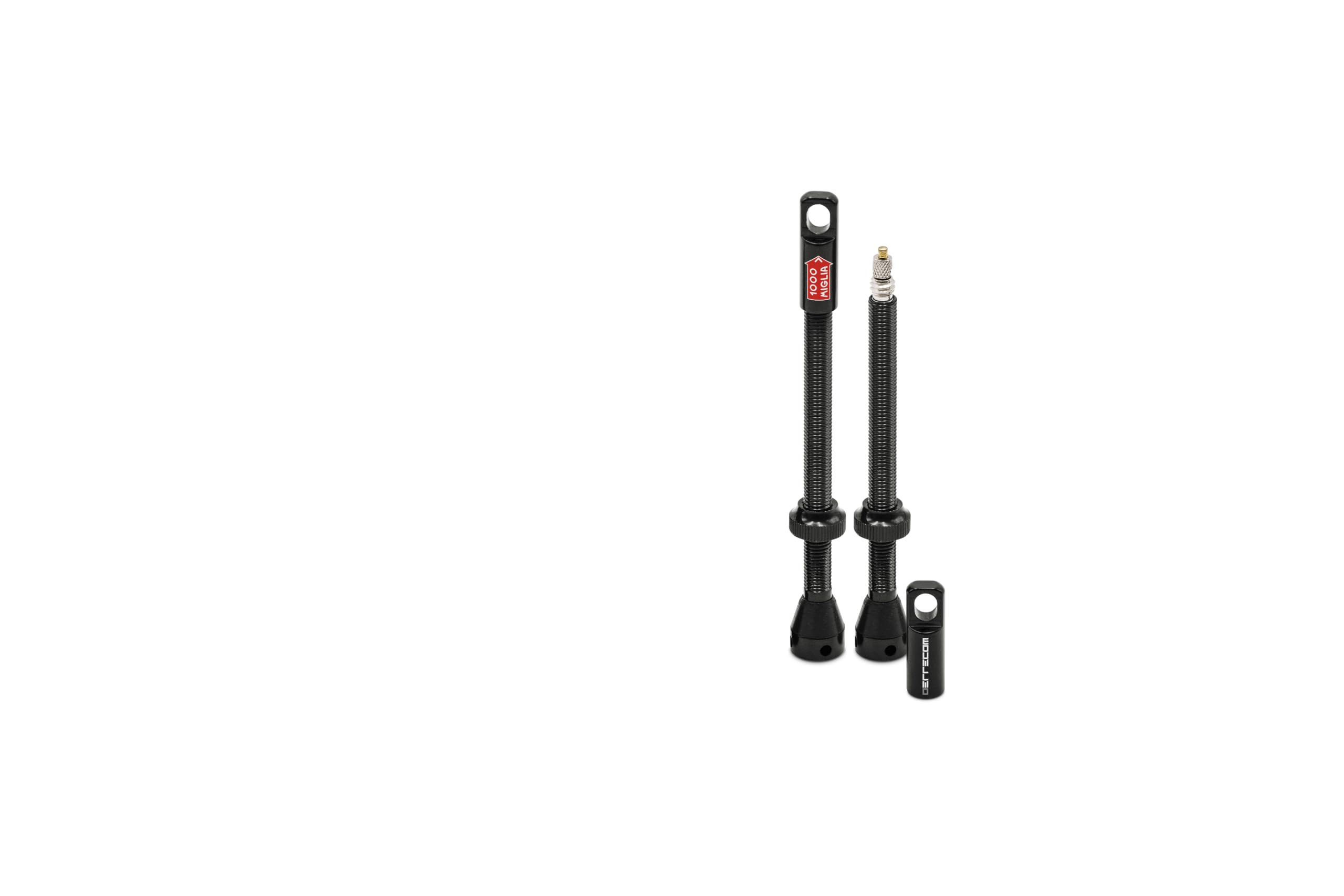 Errecom 1000 Miglia Valves Tubeless Vélo 80mm Presta - Kit 2 Pièces Avec Outil