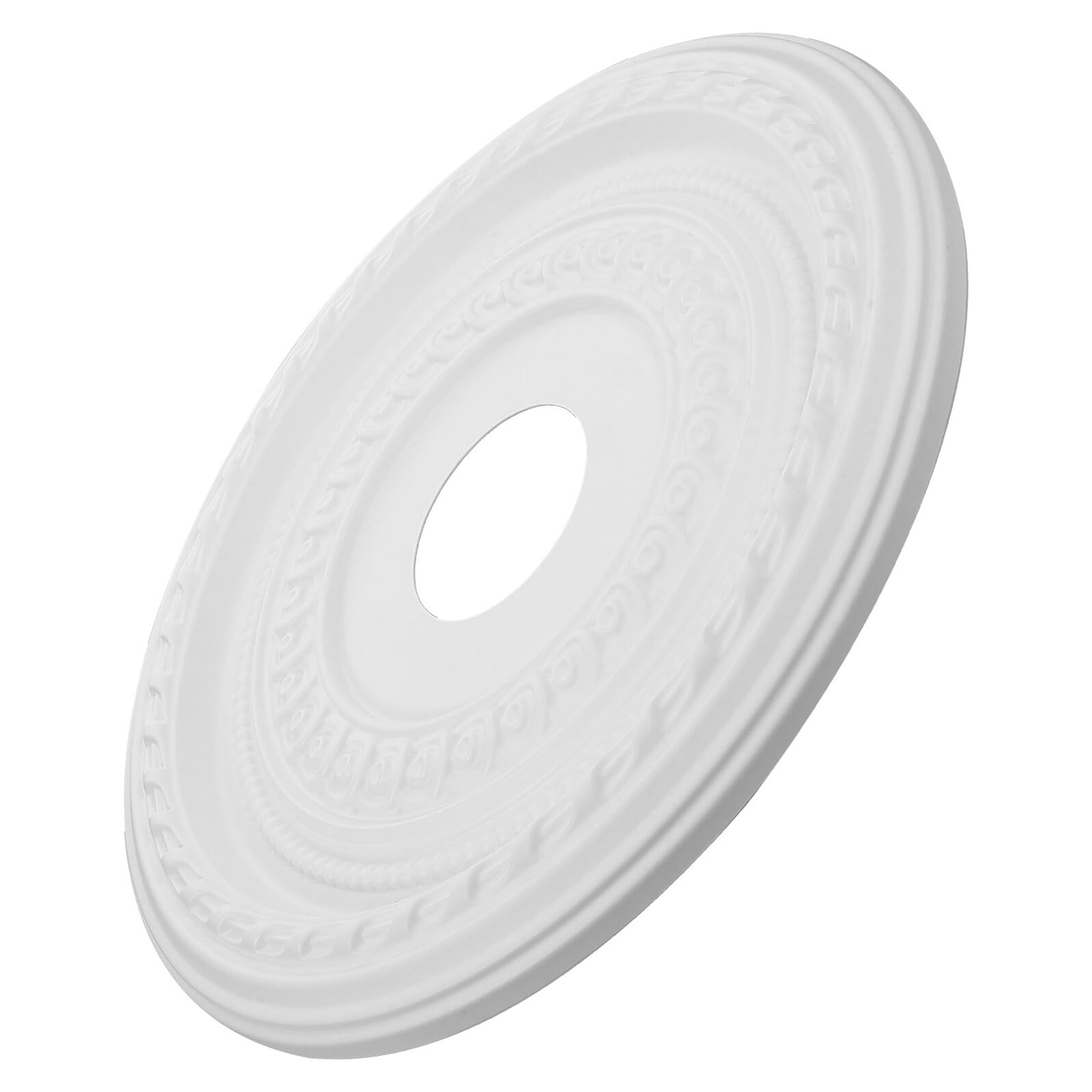 STOBAZA Medaglione da Soffitto Bianco in PU, Decorazione Raffinata per Lampadari e Plafoniere, Facile da Installare, per Casa e Ambienti Commerciali