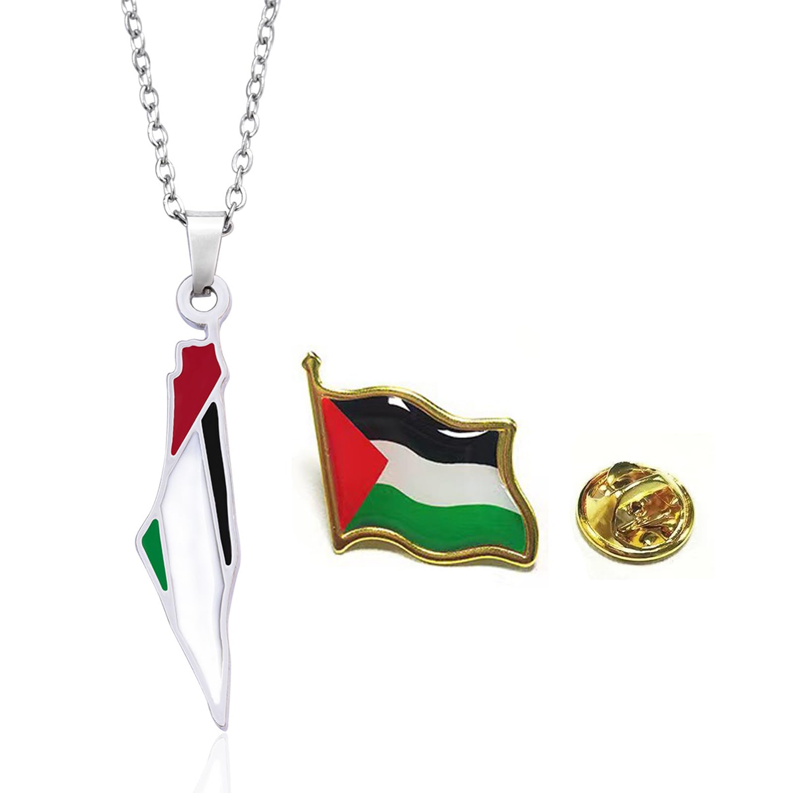 Palestine Necklace Free Palestine Flag Necklace for Women Palestine Scarf Necklace Palestinian Map Pendant Necklace Bring Them Home Now Necklace Ceasefire Now Palestine Gifts for Women Men