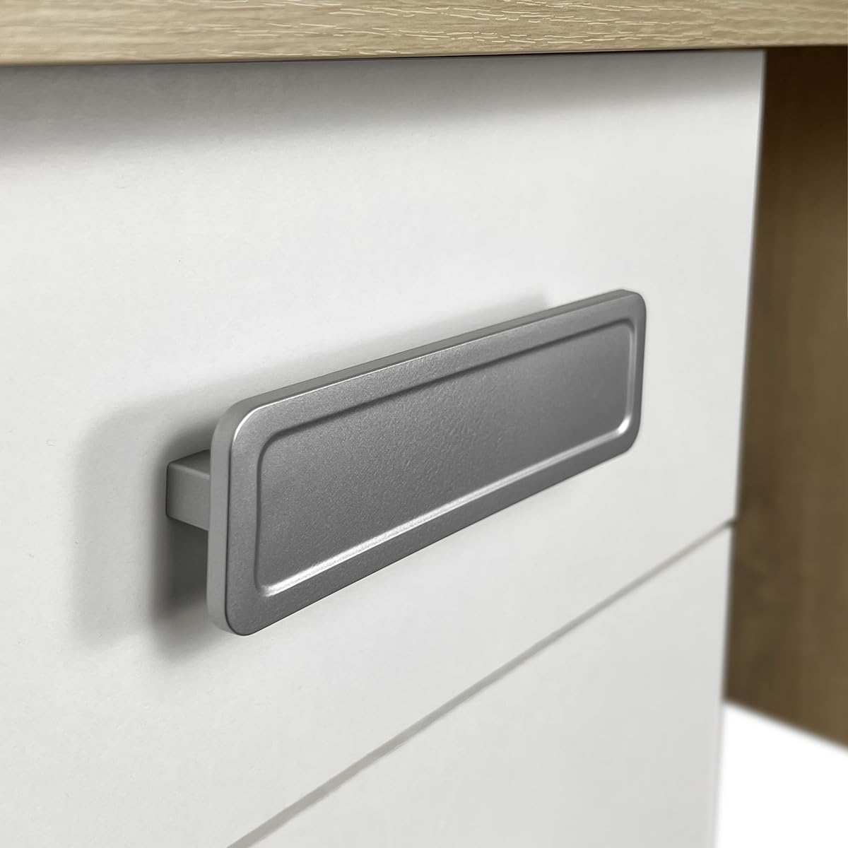 amuéblate Online - Escritorio Mesa de Estudio, Modelo Nico, Mesas para Ordenador, Acabado en Blanco y Cambria, Práctica y Funcional, Medidas: 120 cm (Ancho) x 50 cm (Fondo) x 71 cm (Alto)