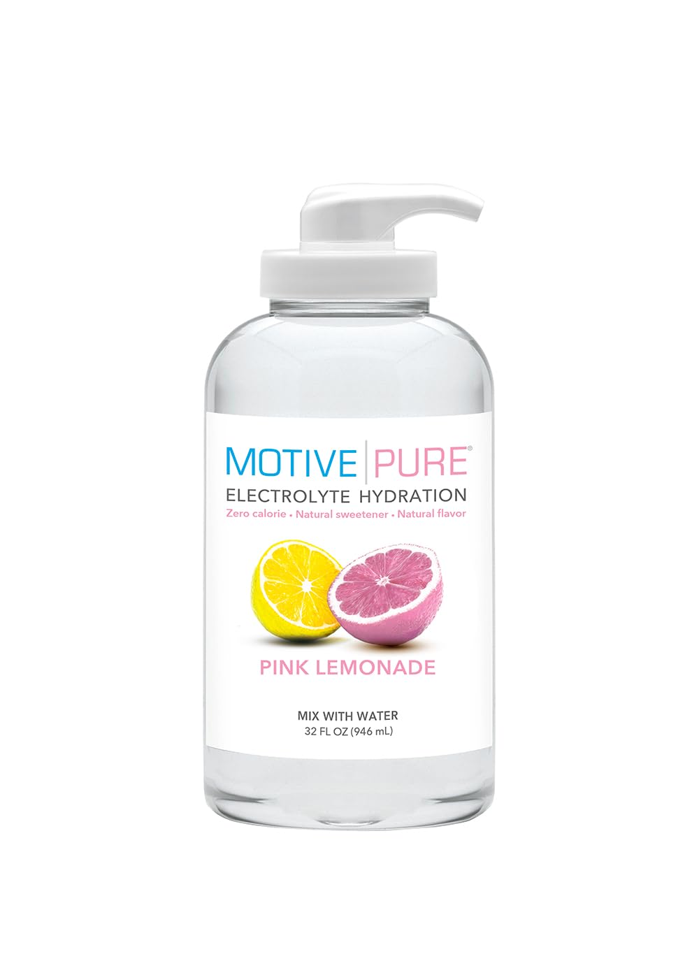 Motive Pure Electrolyte Hydration, Pink Lemonade, 32 oz Pump Bottle
