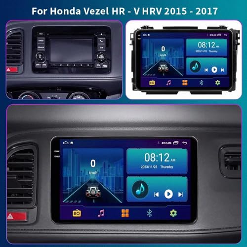 Autoradio Bluetooth 4G+64G con Type-C compatible con Honda HRV del 2015 al 2017 6
