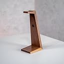 Professional Wood Craft ᵀᴹ Custom Wood Headphone Stand, Headphone Holder, Docking Station, Desk Organiser, Office Decor, Gift for him, Music Lover, (Sheesham Wood) gallery image
