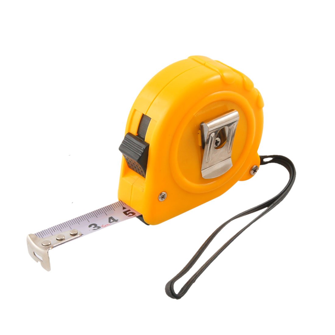 Aexit Orange Plastic Tools & Home Improvement Shell 5 Meters x 25mm Width Self Retractable Flexible Metric Tape Measures Ruler Tape