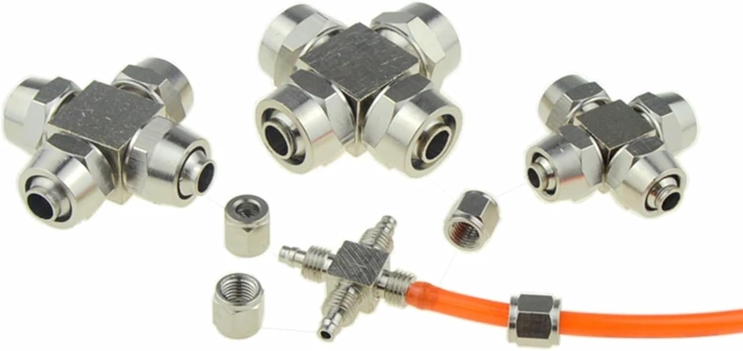 Copper Pneumatic Air Gas Quick Coupling Connector 4 6mm 8mm 10 12mm Hose Tube Fast Joint RO Water Adapter Pipe Fitting Bulkhead(KNPZA,12mm-10mm (a-b))