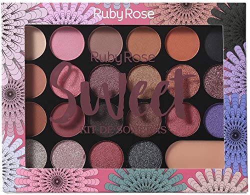 Paleta de Sombras 22 cores Sweet Ruby Rose