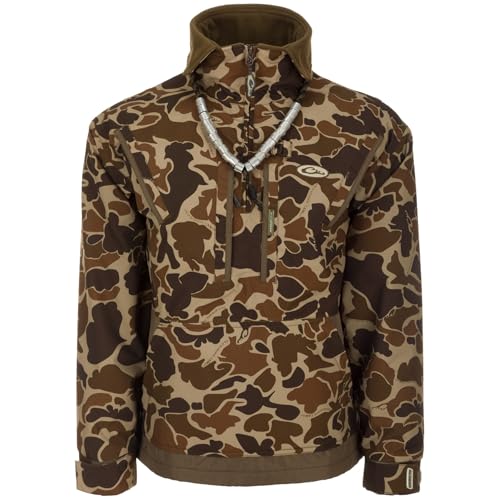Drake Waterfowl Men's MST Waterproof 1/4 Zip Hunting Pullover Jacket