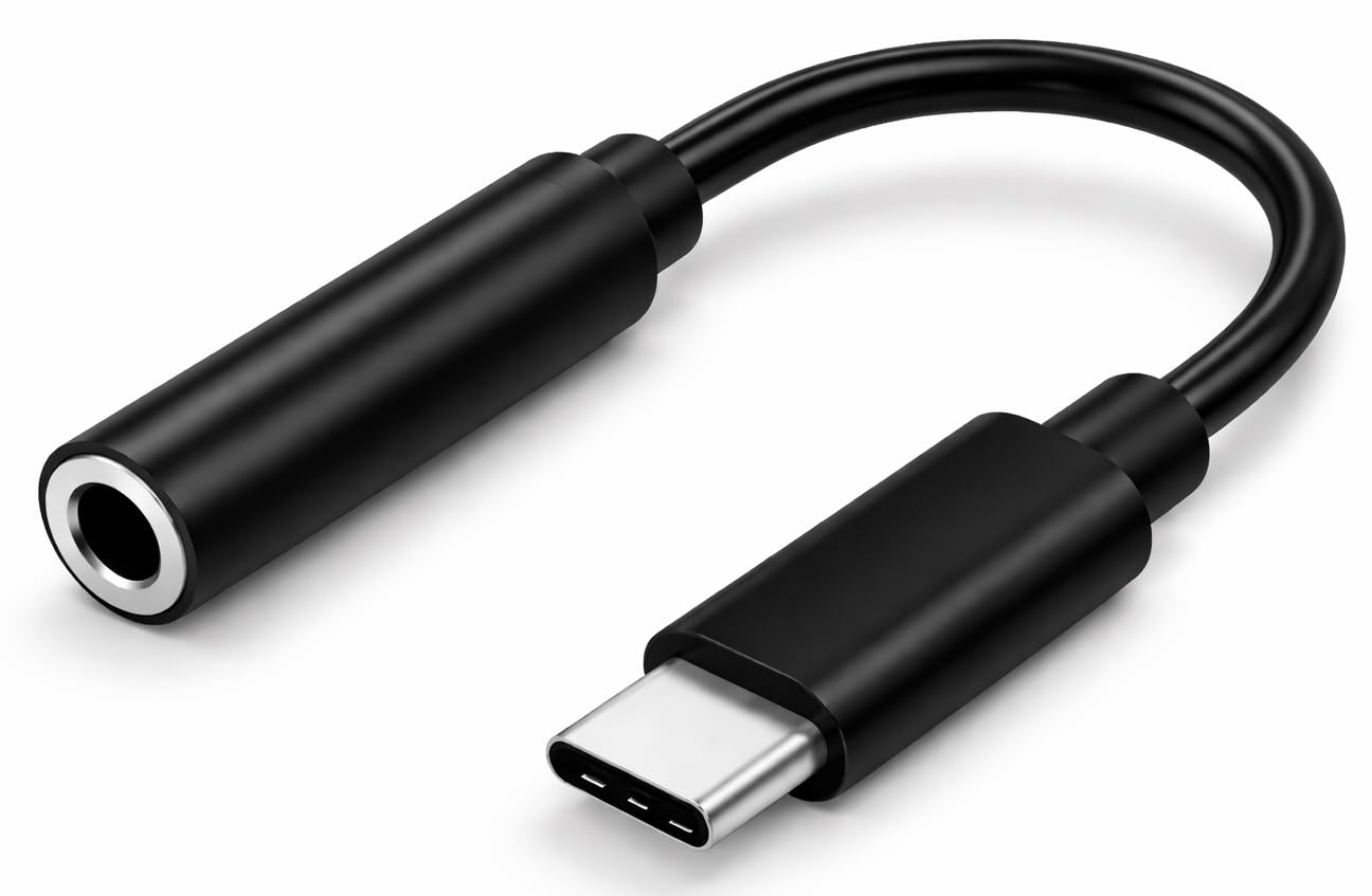 Type-C to 3.5mm Headphone Jack Adapter with DAC, | 32-Bit Hi-Fi Audio USB-C to AUX Adapter | Compatible with S24/S24+/S24 Ultra/S23 Series/S22/S21/S20 & Google Pixel 2/3/6 Series – Black-image-46