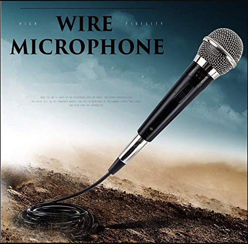 Micrófono dinámico omnidireccional para interpretación de música vocal de karaoke, micrófono de voz claro con cable profesional de mano, sonido más claro y fuerte. - imagen 5