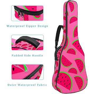 Housse de transport étanche pour guitare avec bandoulière réglable Motif cœurs roses, Multicolore 05, 42.9×16.9×4.7 in… - Les Beatles, Paul McCartney, John Lennon, RIngo Starr, George Harrison Housse de transport étanche pour guitare avec bandoulière réglable Motif cœurs roses, Multicolore 05, 42.9x16.9x4.7 in… – Image 4