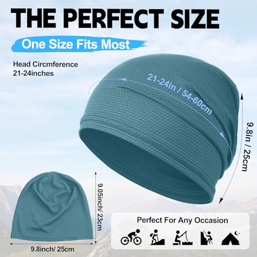 Image of JenPen Cooling Skull Cap for Men Women, Breathable 3D Mesh Quick Dry Helmet Liner, Summer Sweat Wicking Running Cycling Cap