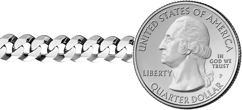 Savlano 925 Sterling Silver Curb Cuban Link Chain Bracelet for Men & Women - Made in Italy Comes With a Gift Box - Image 3