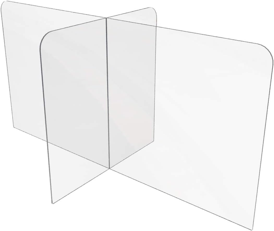 Sneeze Guards for Counter or Table (48"W x 24" x 24"D