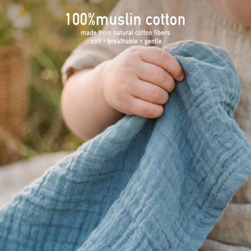 Soarwg Kids Spucktücher Baby Musselin, 5er-Pack, 60x60cm – Ansicht 4