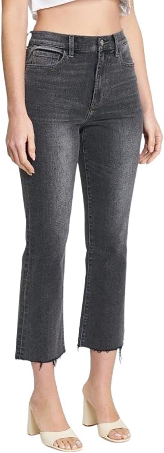 DAZE Women's Shy Girl High Rise Crop Flare Denim Jeans (Haunted, 27) - Image 2