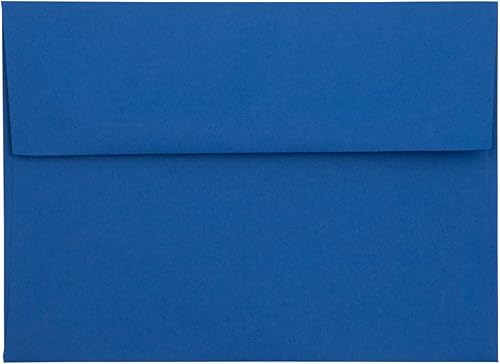 Miniatura 8 de JAM PAPER Sobres de invitación A6 Premium - 4 34 x 6 12 - Azul Presidencial - Paquete de 50