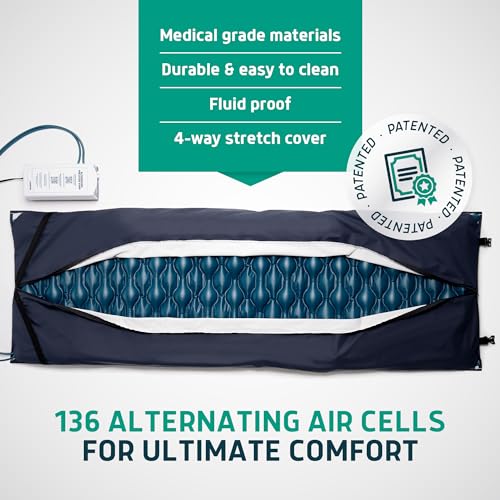 Alternating Air Pressure Pad for Recliners + Alternating Air Pressure Mattress Pad - Bed Sore Prevention - Thumbnail 4