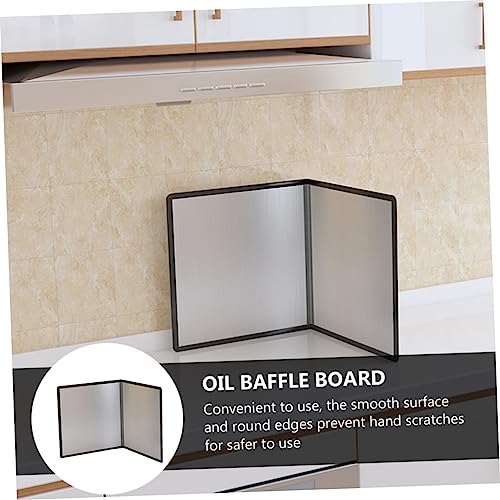 RORPOIR Kitchen Oil Baffle Board Heat Insulation Plate for Stove Oil Splash Guard Frying Pan Splatter Shield Cooking Oil Baffle Protector Grease Trap Kitchen Cooking Gadgets - Image 3
