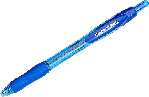 Miniatura 2 de Paper Mate Bolígrafo Perfil, Retráctil, Negrito 0.055 in, Tinta Azul, Barril Azul, Paquete de 36