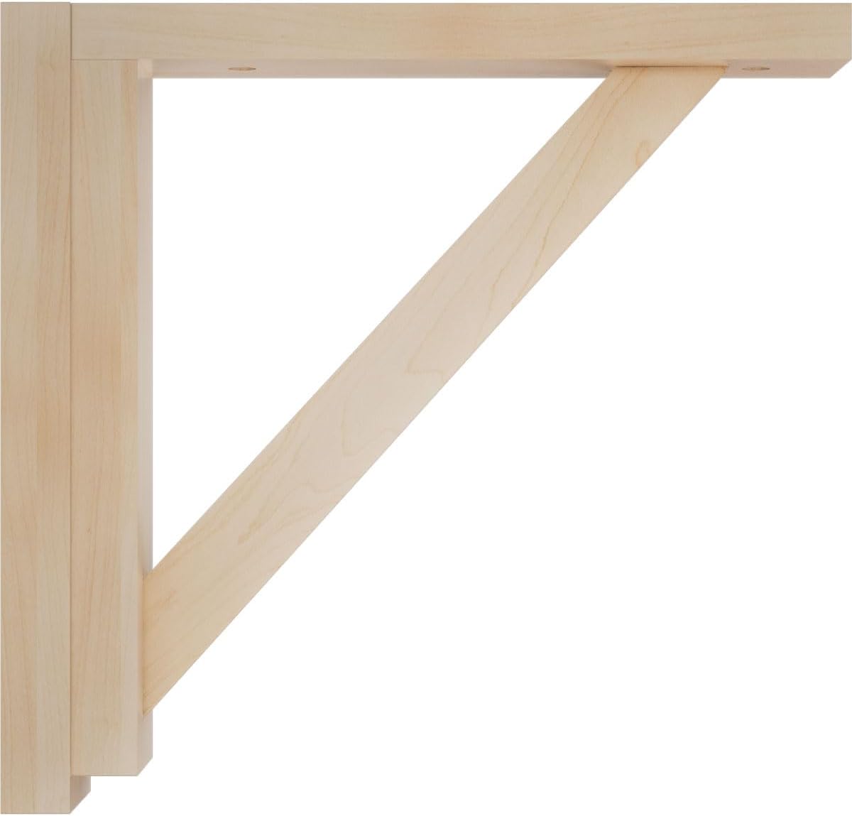2 1/2"W x 10 3/4"D x 10 1/4"H Traditional Shelf Bracket, Maple