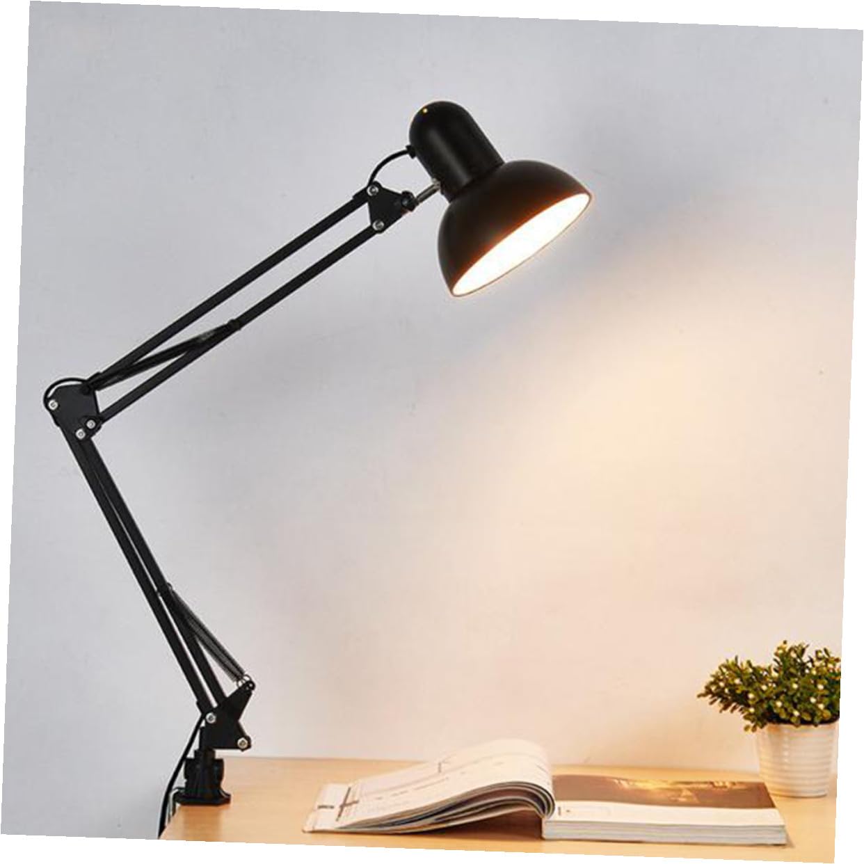 LIFKOME Morsetto Per Lampada Da Tavolo Braccio Snodabile Supporto Per Lampada
