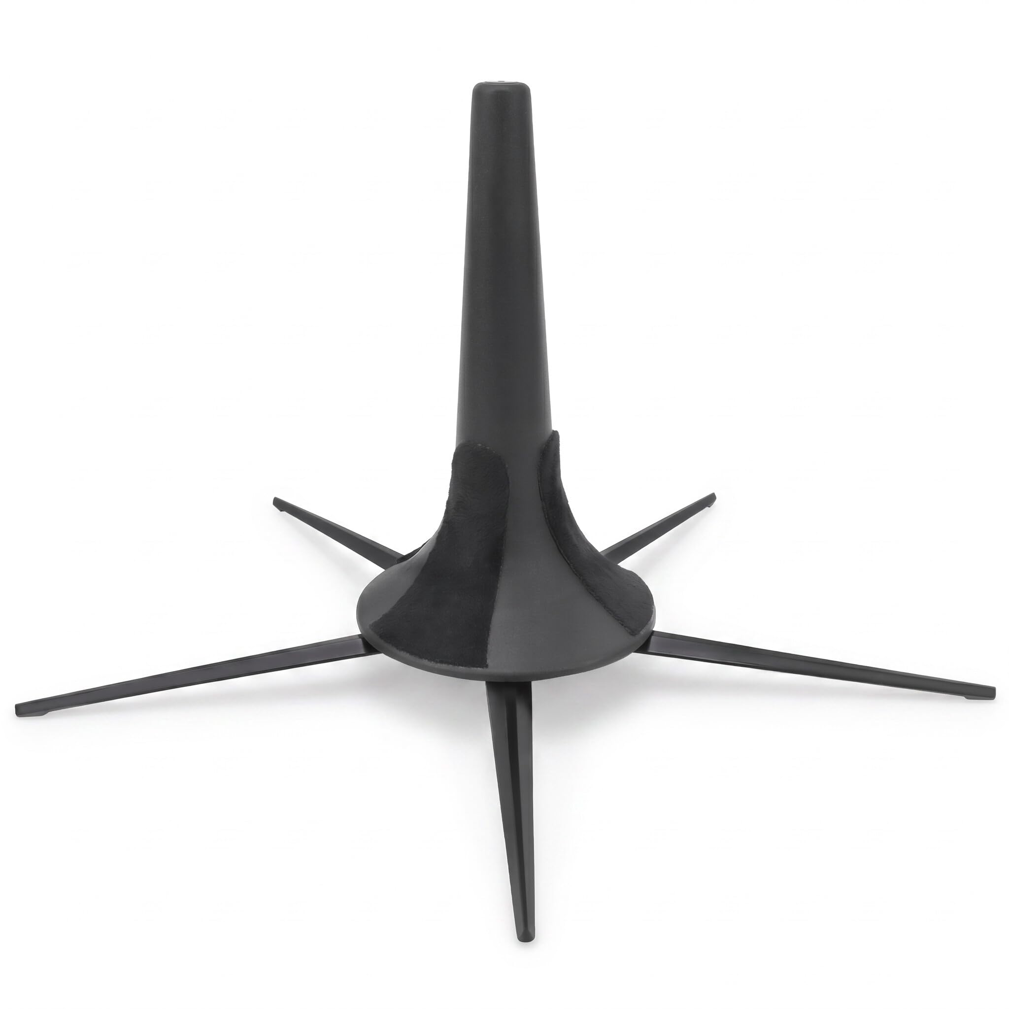 Dilwe Support de trompette à 5 jambes, pliable en ABS et alliage de zinc noir, pour performances, transport et stockage
