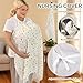 Muslin Nursing Cover for Breastfeeding,Breathable Breastfeeding Cover, Privacy Breastfeeding Cover Nursing Apron, Lightweight & Ventilated Breastfeeding Cover,Multi-use Stroller Cover