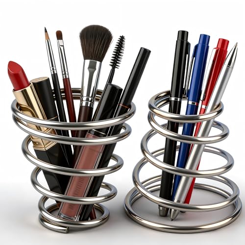 Spring Stainless Steel Pen Holder