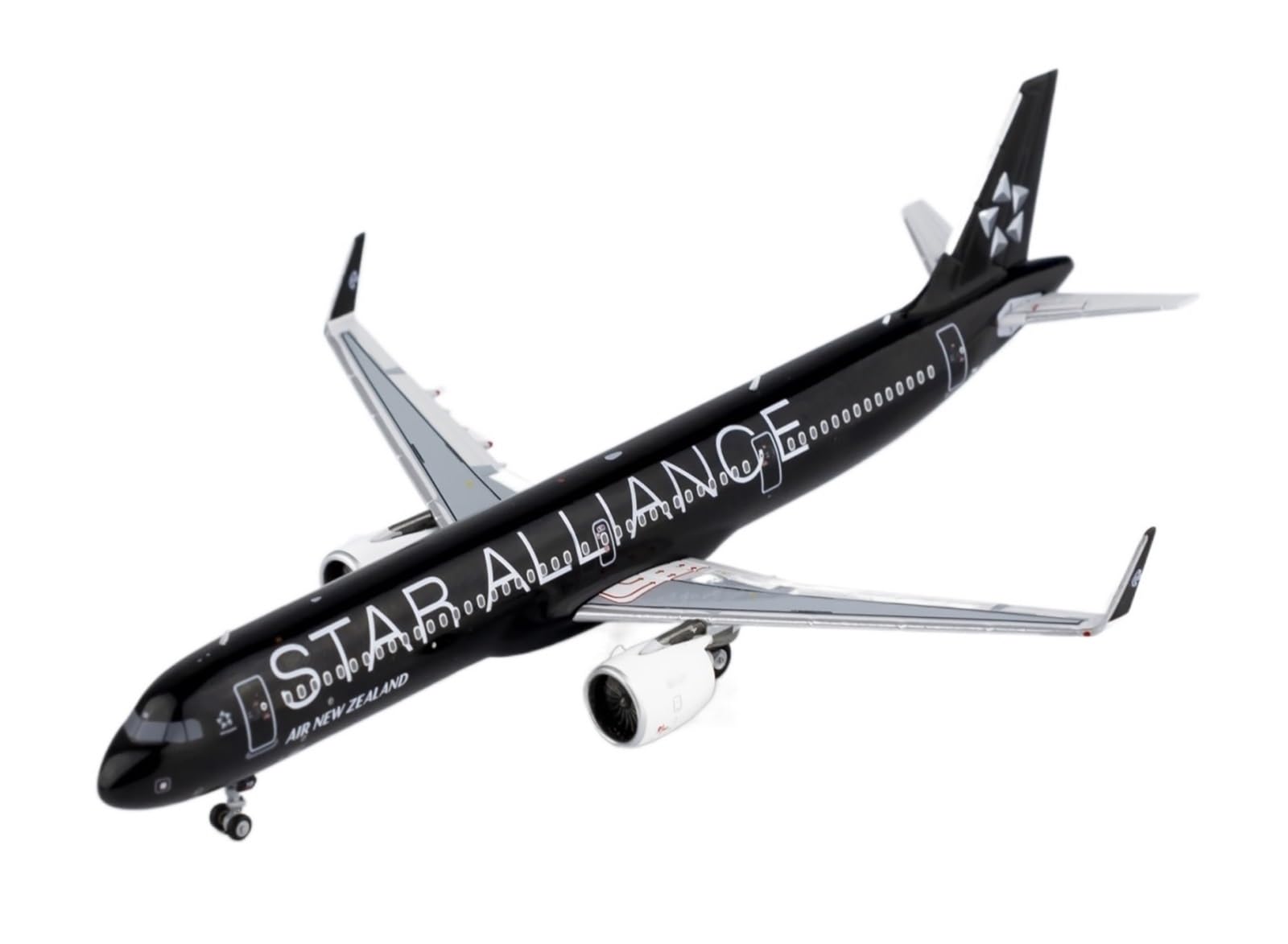 SQFZLL Scale Alloy ModelsAircraft 1/400 Scale NG 13056 Air New Zealand Airbus A321Neo ZK-OYB Star Alliance Alloy Airplane Scene Setting