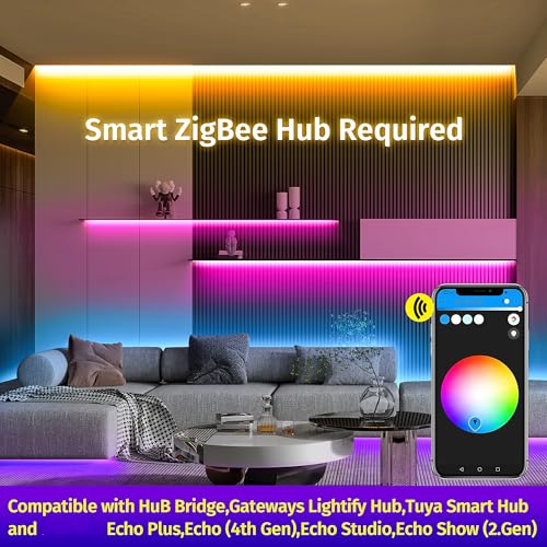 GIDERWEL Tira LED RGBW ZigBee Dimmable 10 m miniatura 4