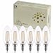 Keymit 2W LED Candelabra Dimmable Bulb 6Pack