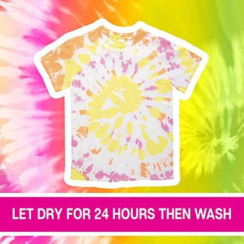 Tulip One-Step Tie-Dye Kit Easy Techniques for Fun Fabric Designs, Glow & Neon Dye Colors DIY Activity & Gift Idea, Glow-in-The-Dark - Image 11